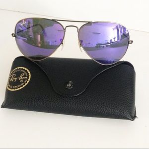 AUTHENTIC RAYBAN Metal Aviator Sunglasses!